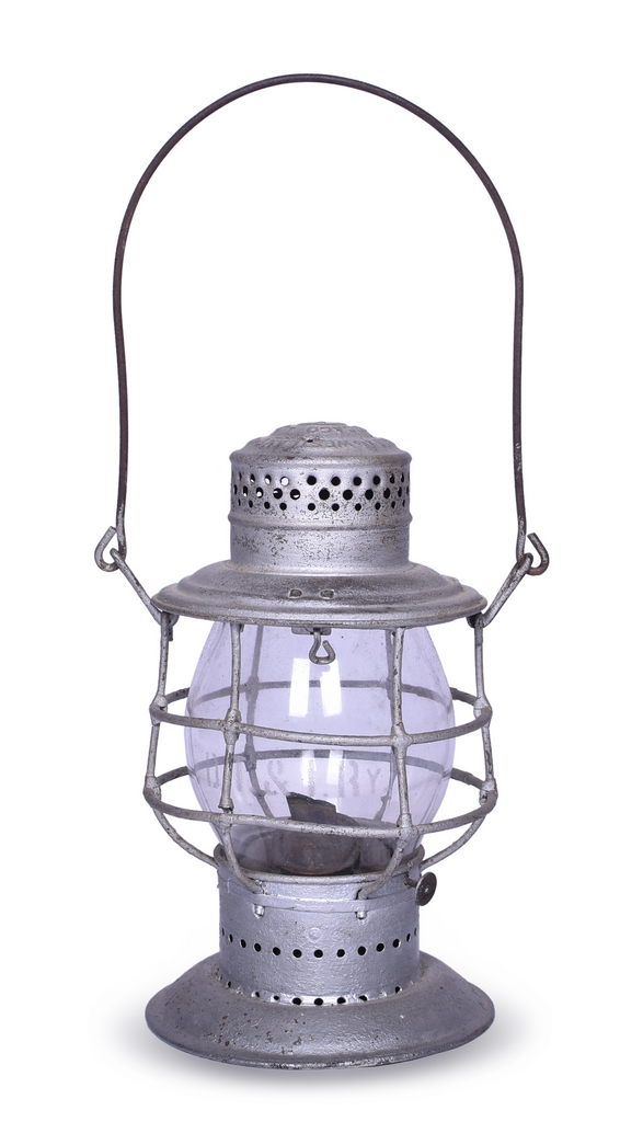 2014 - Adams & Westlake Detroit Toledo & Ironton Bottom Double Guard Lantern w/ Clear Etched Name Globe thumbnail