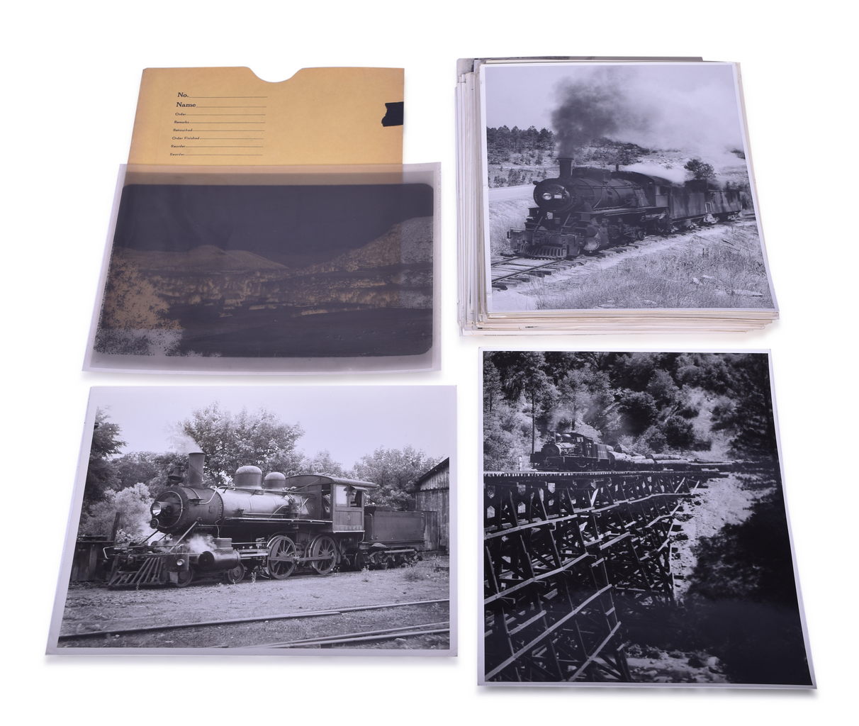2015 - Seventy-Three Black and White Railroad Photographs and Film Negatives thumbnail