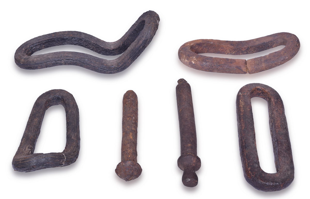 2066 - Early Railroad Link and Pin Coupler Parts thumbnail