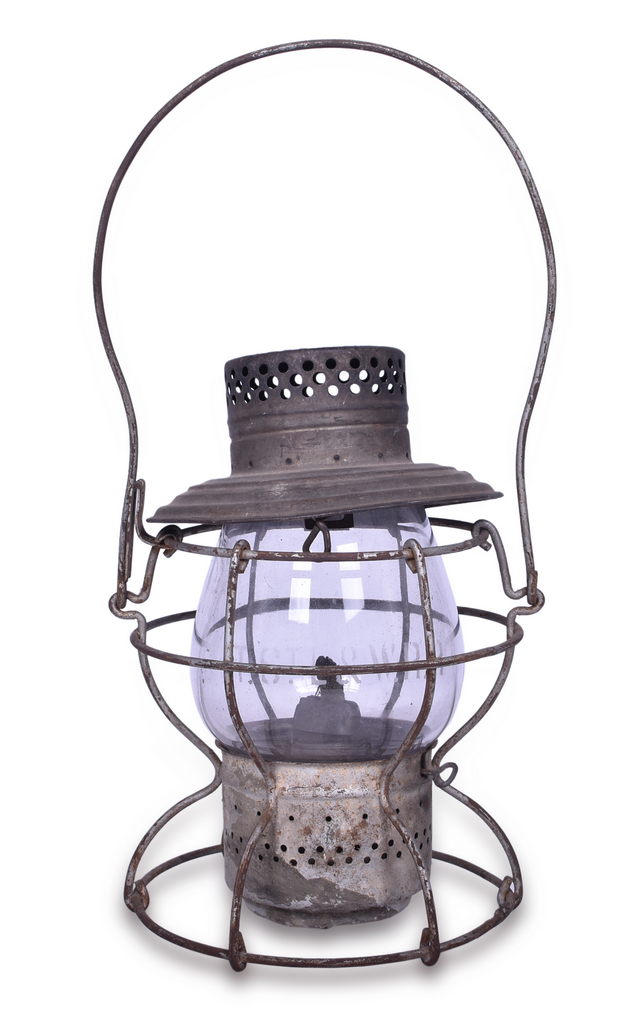 2076 - Handlan Pennsylvania Lantern w/ Toledo, St. Louis & Western (Clover Leaf) Etched Globe thumbnail
