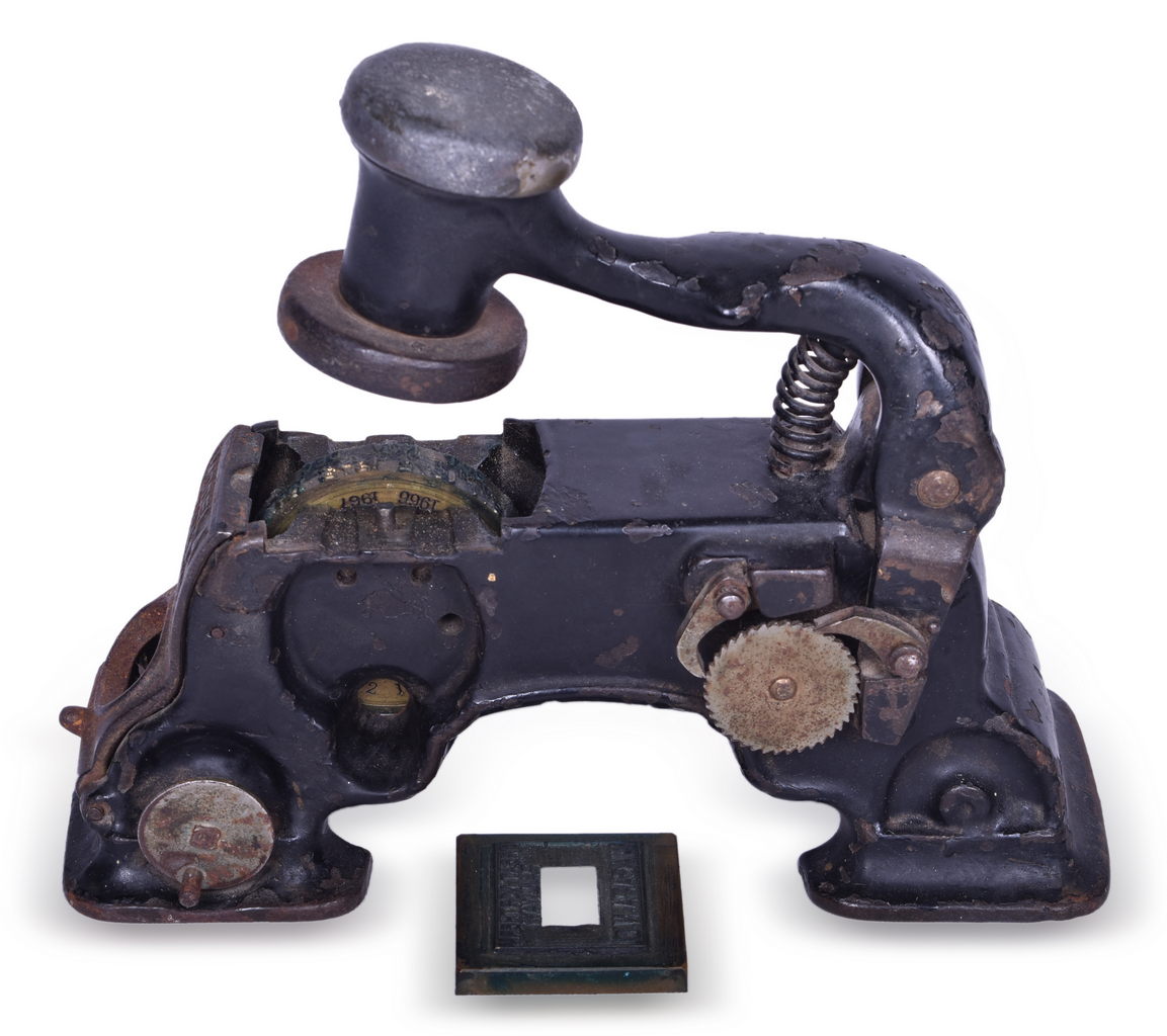 2082 - Great Northern Railway Niagara, North Dakota Ticket Dater Die and Centennial Machine thumbnail