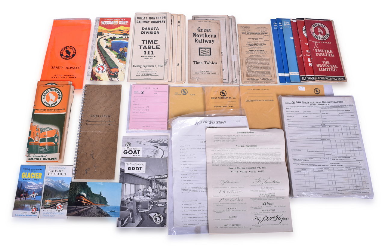 2100 - Great Northern Railway Employee and Public Timetables, Stationary, Employee Magazines, and More thumbnail
