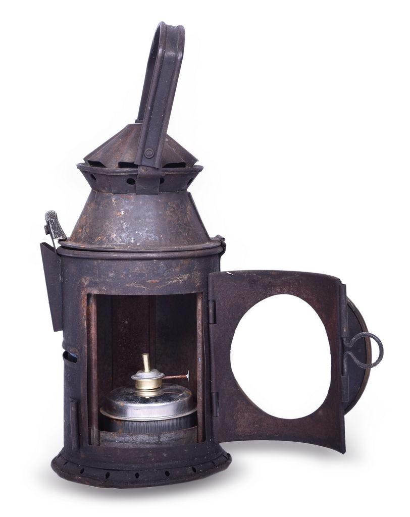 2108 - Foreign Railway / Railroad Signaling Lamp w/ Red and Green Lenses thumbnail