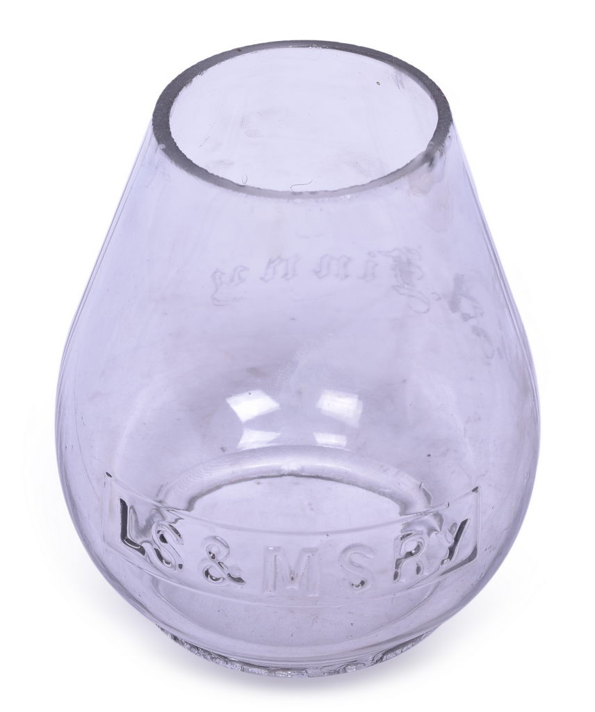 2118 - Lake Shore & Michigan Southern Railroad Extended Base Clear Cast Globe thumbnail