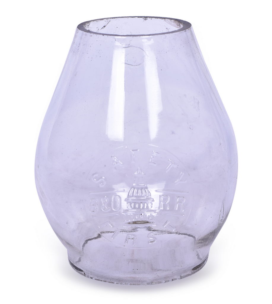 2136 - Corning CNX Baltimore and Ohio Capitol Dome Clear Cast Globe thumbnail