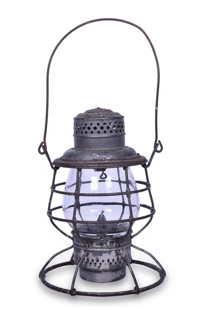 2148 - Lake Erie and Western Railroad Adams & Westlake Clear Globe Lantern thumbnail