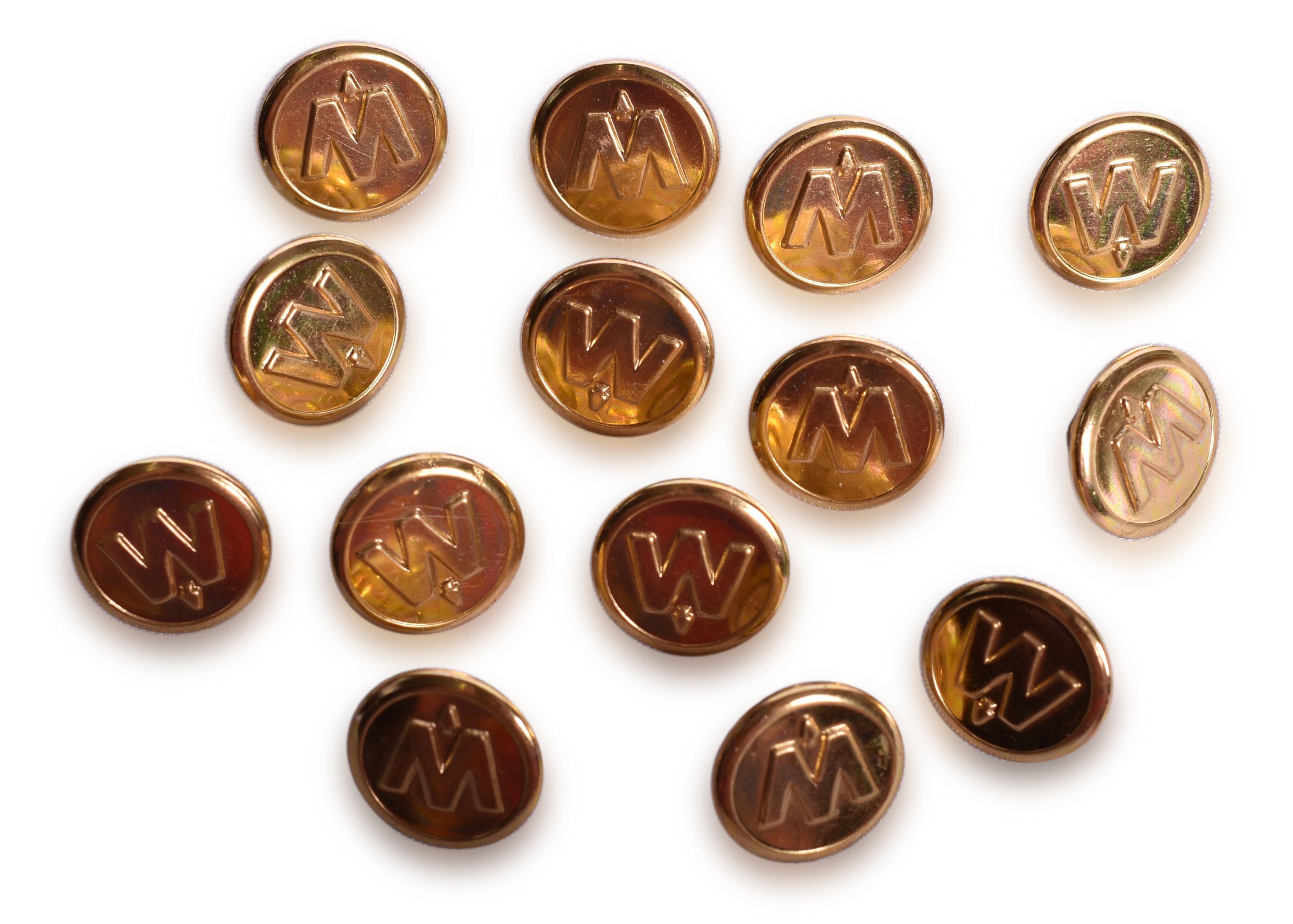 2159 - Fourteen Monon Route Railroad Uniform Buttons thumbnail