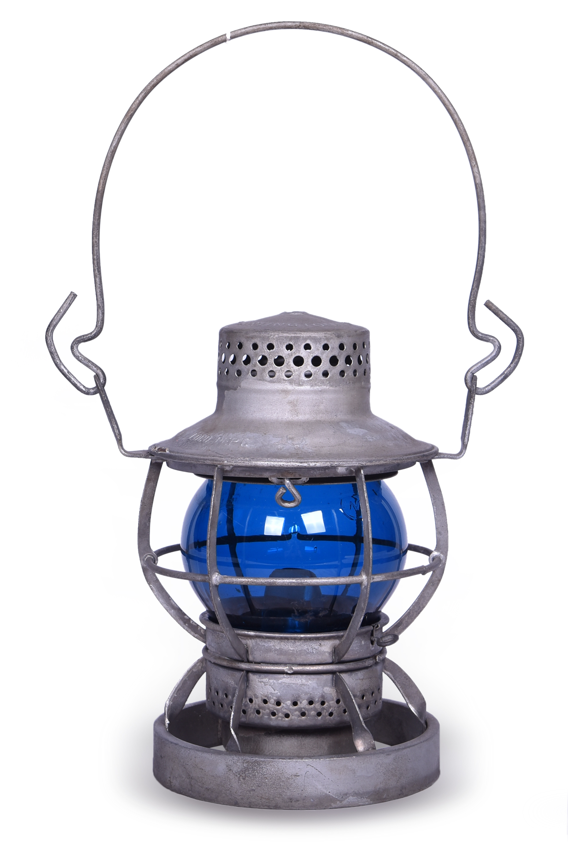 2204 - Dressel Reading Railroad Blue Globe Locomotive Lantern thumbnail