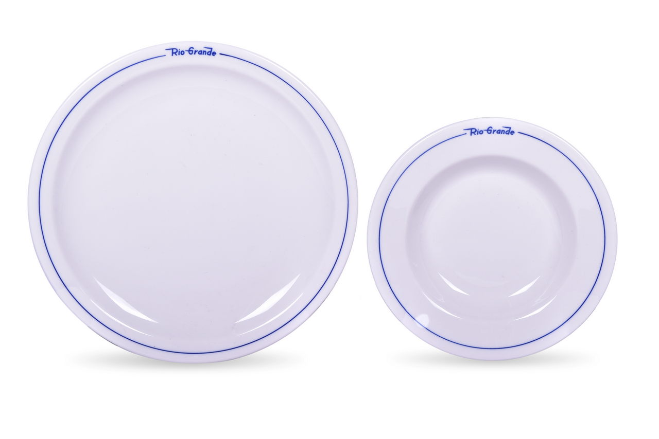 2215 - Denver & Rio Grande Western Railroad China Prospector Dinner Plate and Rimmed Bowl thumbnail