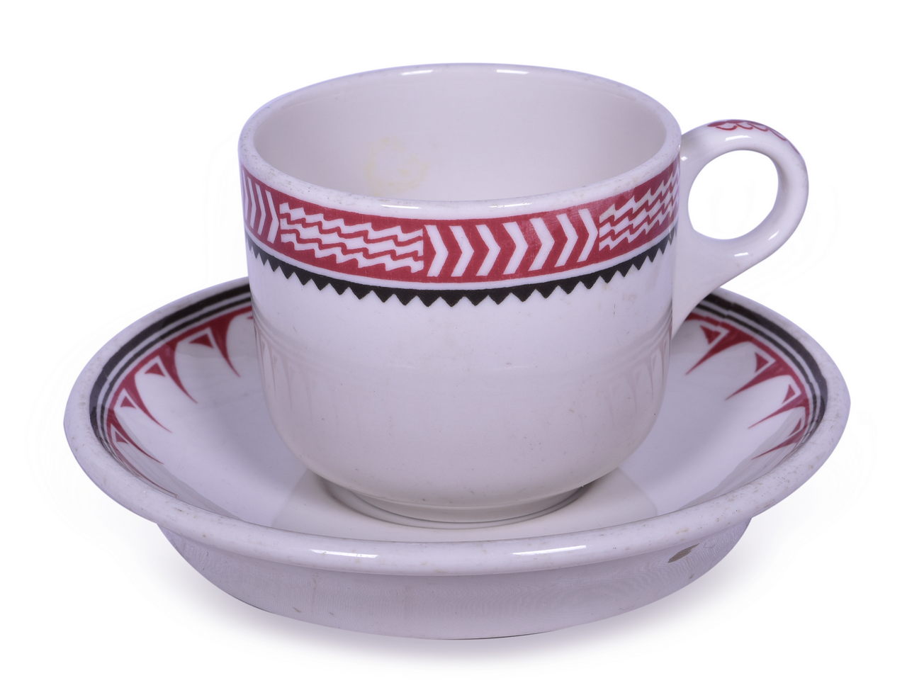 2221 - Atchison, Topeka, And Santa Fe Railroad China Mimbreno Cup And Saucer thumbnail