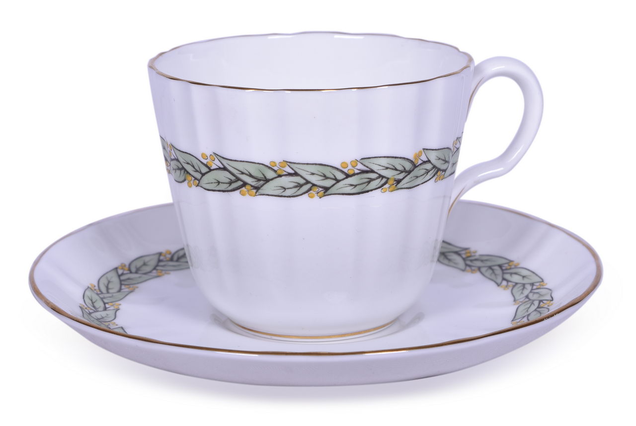 2233 - Illinois Central Railroad China Land O' Corn Coffee Cup and Saucer Set thumbnail