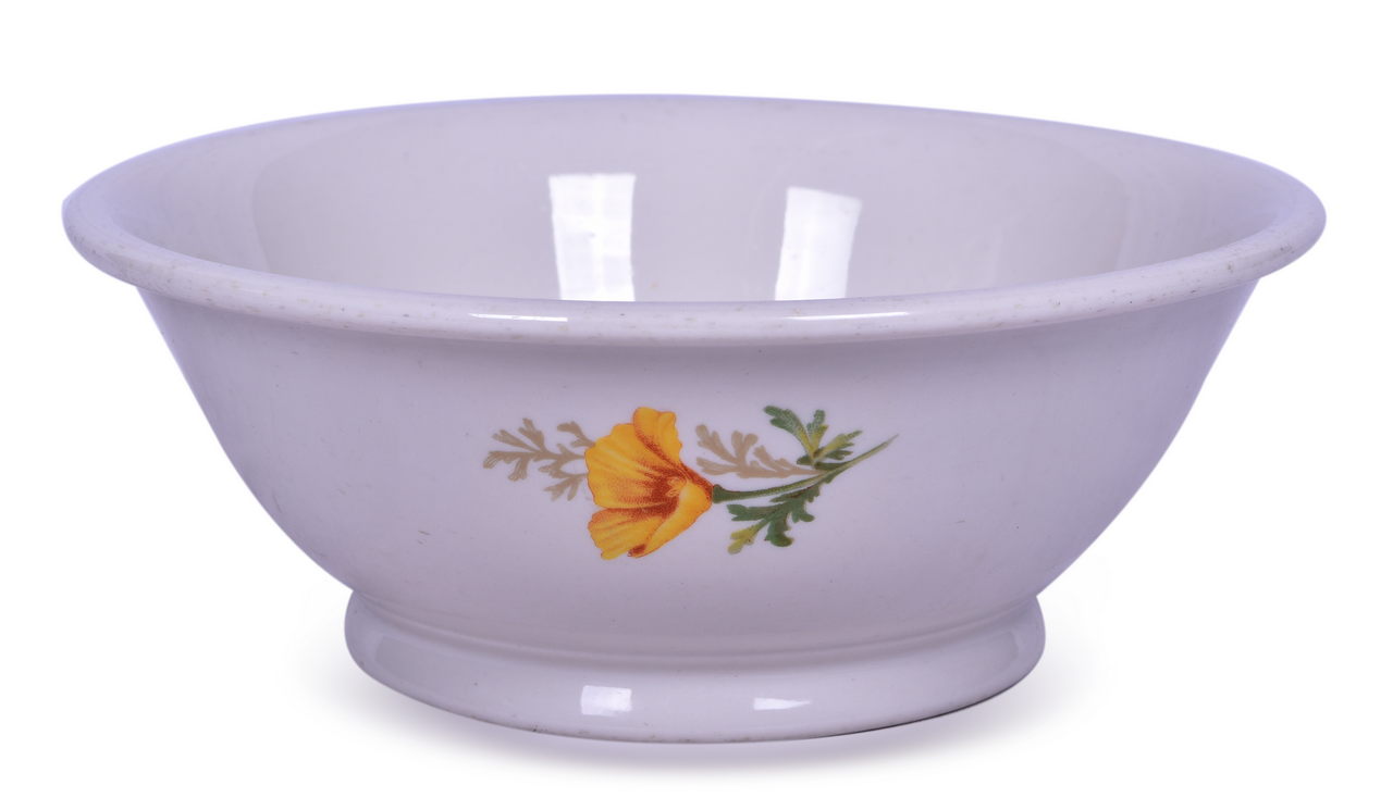 2235 - Atchison, Topeka, & Santa Fe Railroad China California Poppy Large Salad Bowl thumbnail