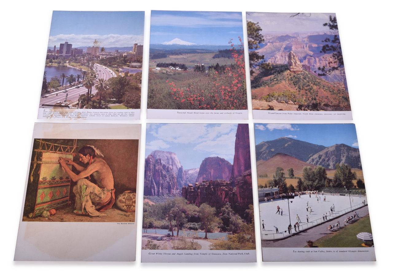 2279 - Six Union Pacific and Santa Fe Railroad Special Menus - 1966 Purdue All American Marching Band Rose Bowl Special Train thumbnail