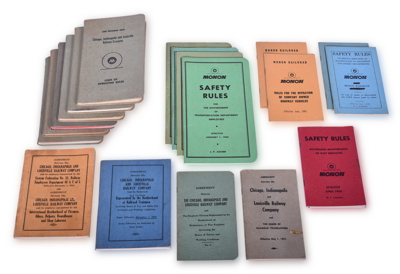 2296 - Nineteen Monon Rule and Operating Books 1952-1963 thumbnail