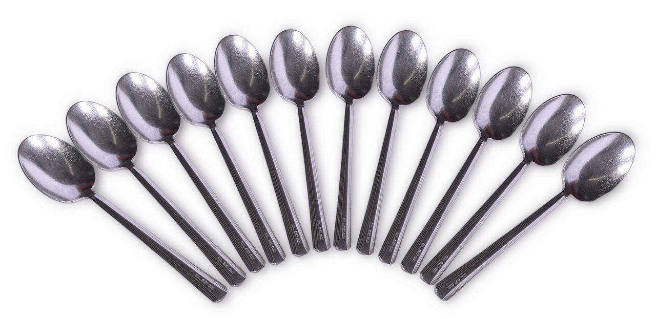 2419 - Twelve Pennsylvania Railroad Broadway Silver Flatware Spoons 6