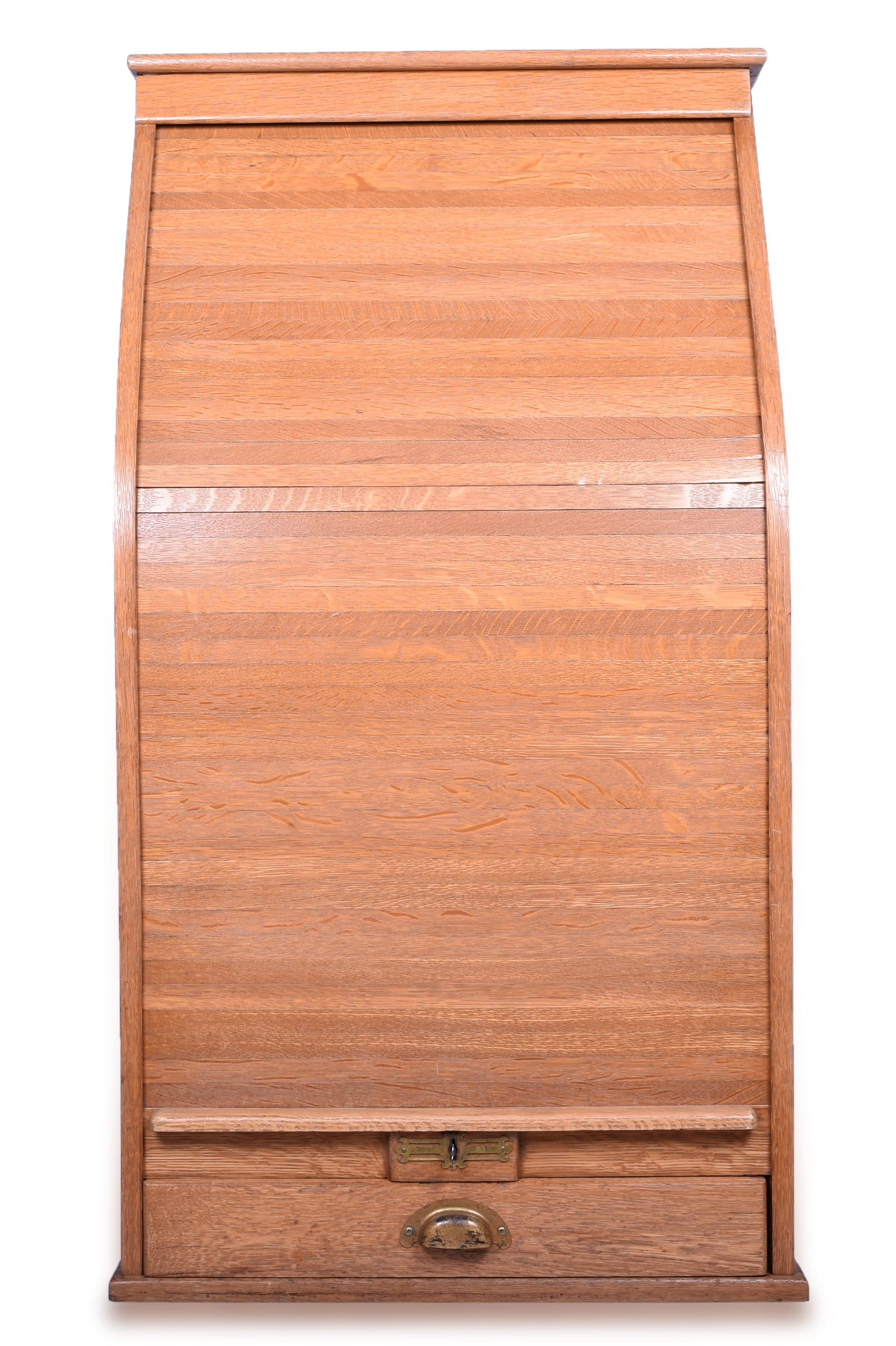 2450 - Great Northern Railway Wooden Roll Top National Ticket Case Co. Ticket Cabinet - Crookston, Minn. thumbnail