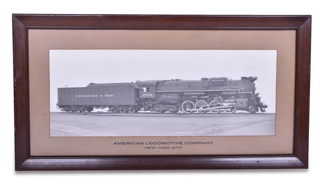 2460 - American Locomotive Company / Alco C&O 2-8-4 #2730 Framed Builders Photograph thumbnail