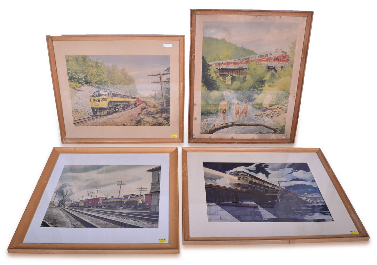 2462 - Group of Four Howard Fogg Monon Railroad Advertising Prints thumbnail
