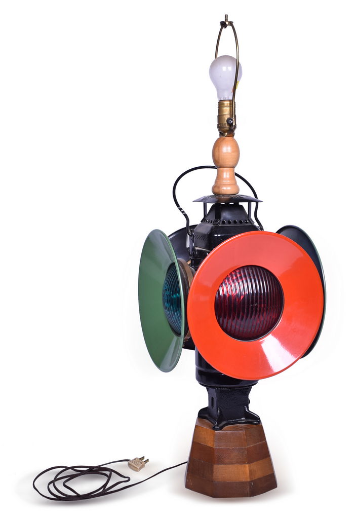 2472 - Adlake Switch Lamp w/ Day Targets Converted to Table Lamp thumbnail