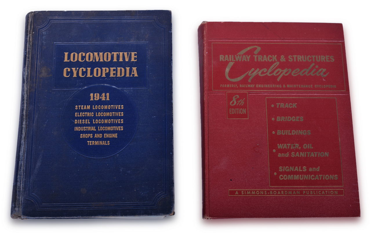 2522 - 1941 Locomotive Cyclopedia and 1955 Railway Track & Structures Cyclopedia 8th Edition - Both Original thumbnail