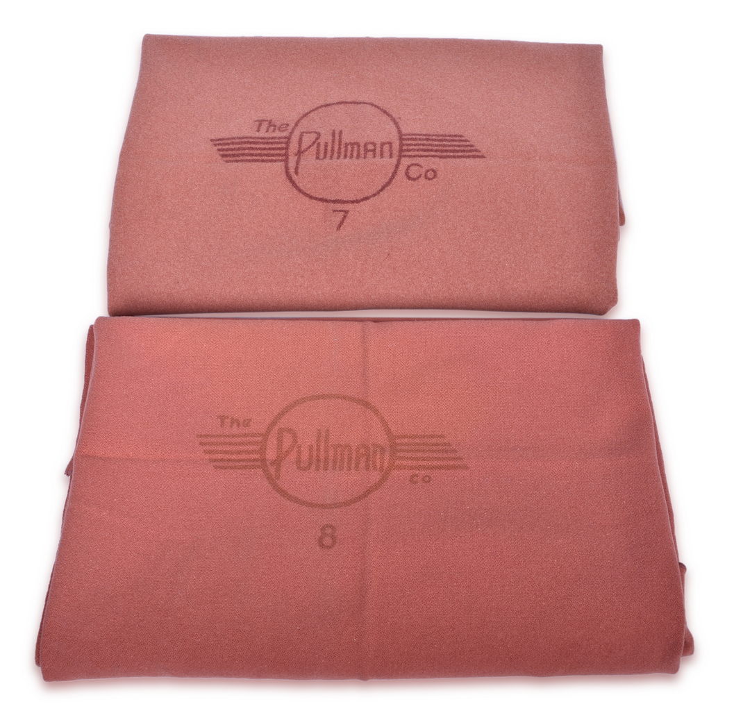2542 - Pair of Pullman Company No. 8 and No. 7 Railroad Wool Blankets thumbnail