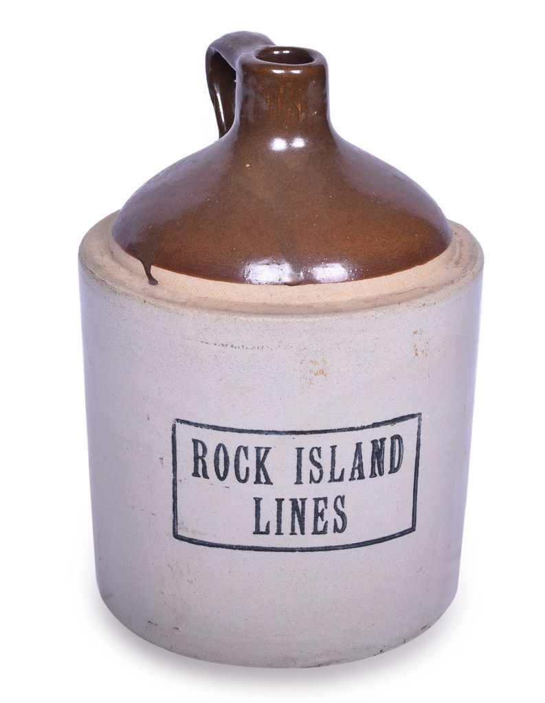 2568 - Rock Island Lines Railroad Stoneware Jug thumbnail