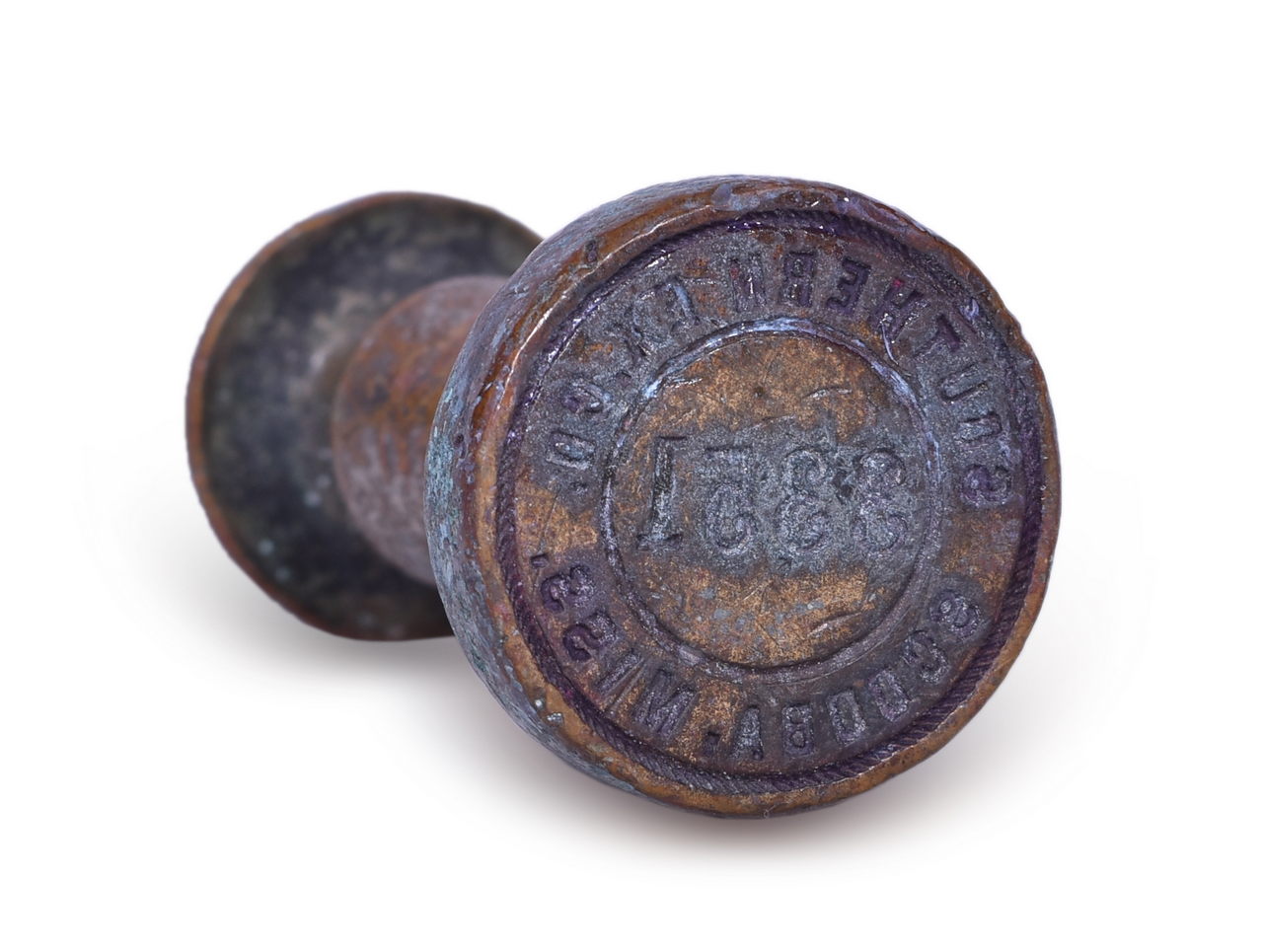 2591 - Southern Express Company Railroad Scooba Mississippi 3351 Wax Sealer thumbnail