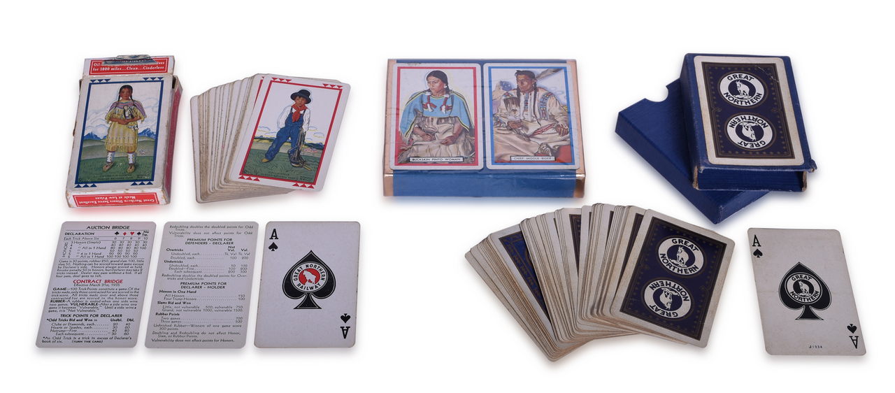 2595 - Four Great Northern Railway Playing Card Decks thumbnail