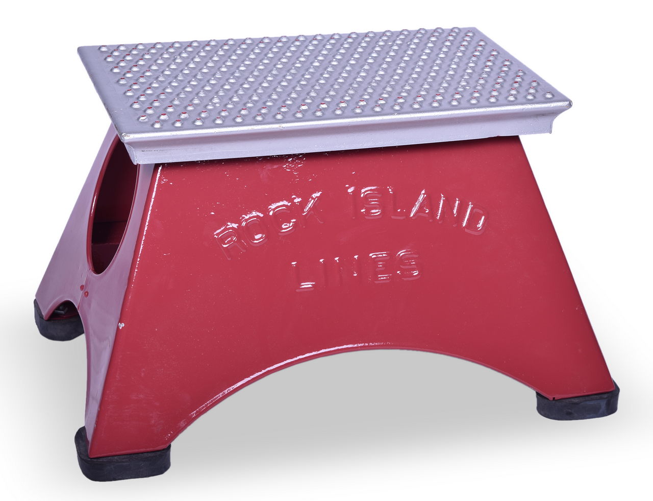 2606 - Restored Morton Rock Island Lines Railroad Steel Passenger Step Box thumbnail