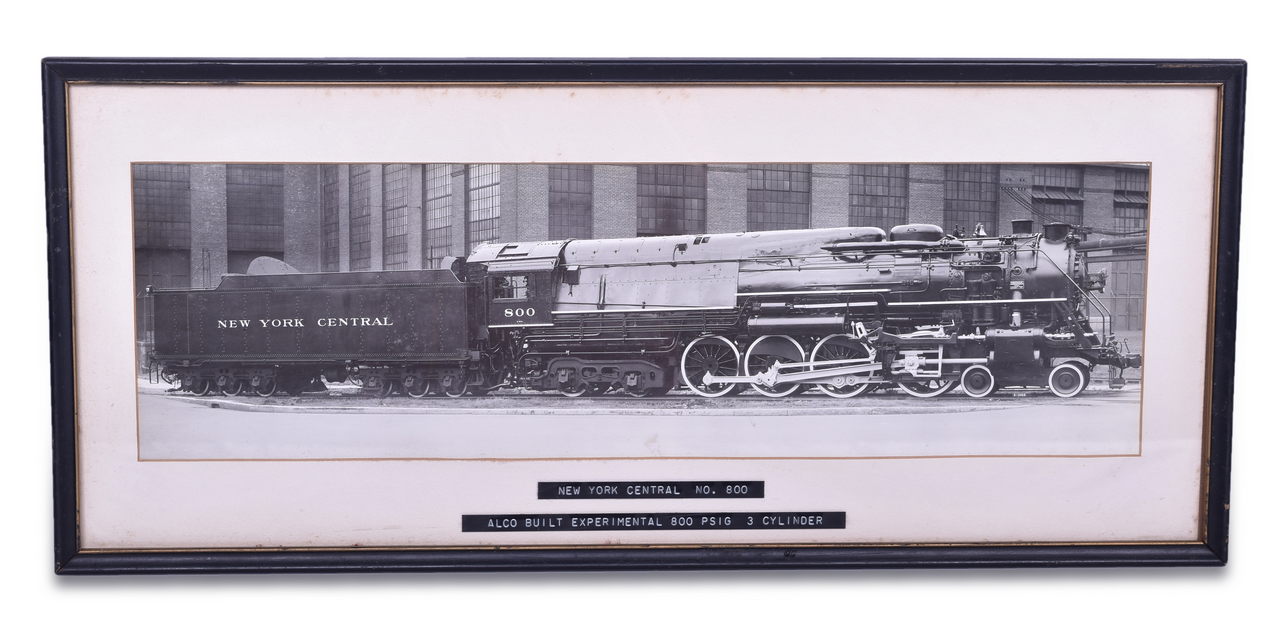 2610 - New York Central #800 Builders Photograph - 3 Cylinder Steam Locomotive thumbnail