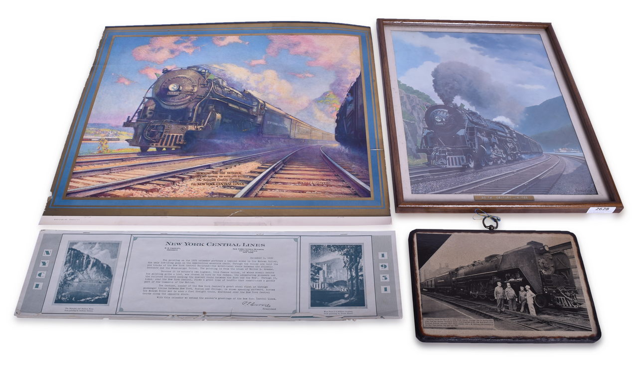 2628 - 1931 New York Central Railroad Calendar, Niagara Photograph, and Fogg Hudson Print. thumbnail