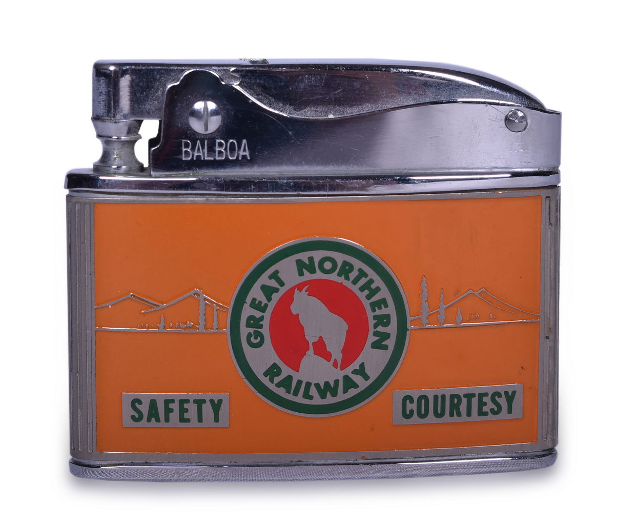 2633 - Great Northern Railway Enameled Lighter - Safety Courtesy Personnel Department thumbnail