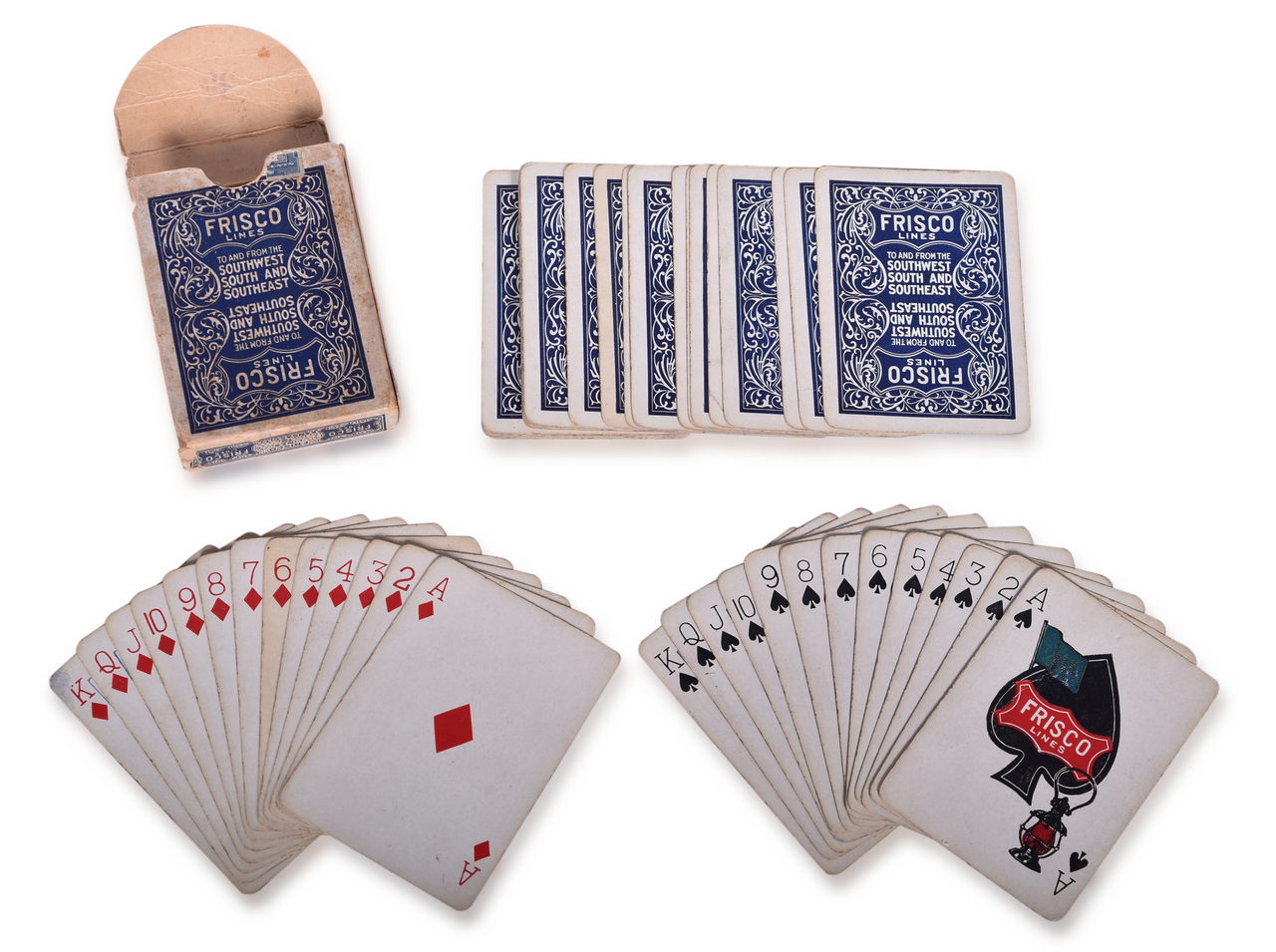 2645 - St. Louis San Francisco Railway Frisco Lines Logo Playing Cards thumbnail