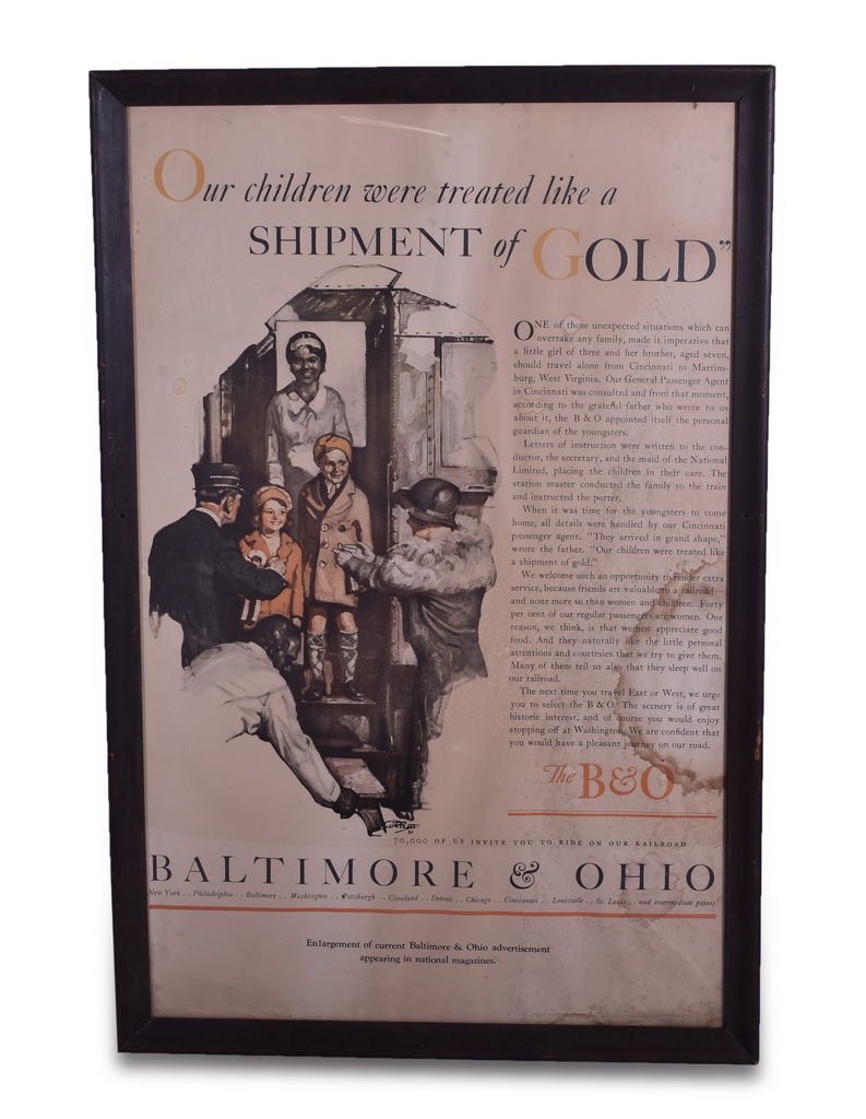 2650 - 1931 Baltimore and Ohio Railroad Travel Poster - 