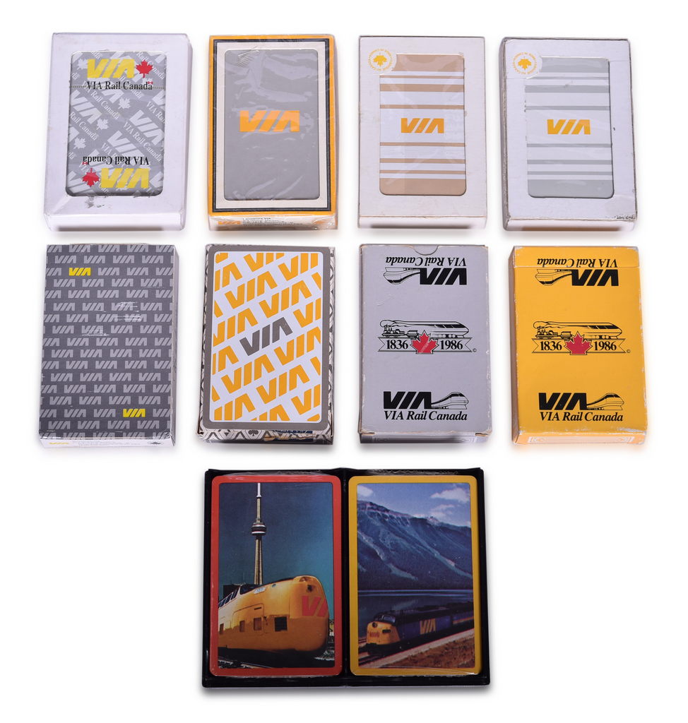 2667 - Twenty-Seven VIA Rail Canada Railroad Playing Card Decks thumbnail
