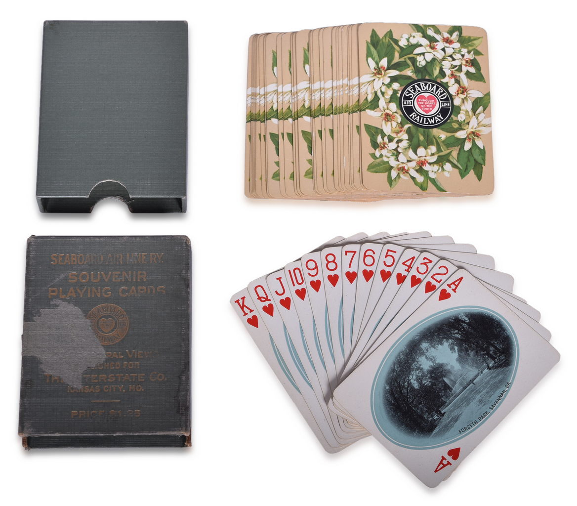 2673 - Seaboard Air Line Railway Souvenir Playing Cards Circa 1900 thumbnail