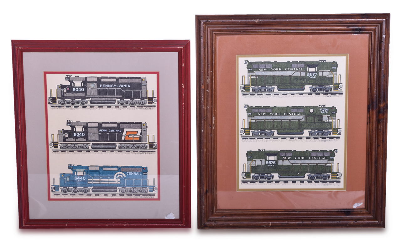 2674 - Original DP Livingston Railroad Diesel locomotive Art - NYC, P&LE, Pennsylvania, PC and Conrail thumbnail