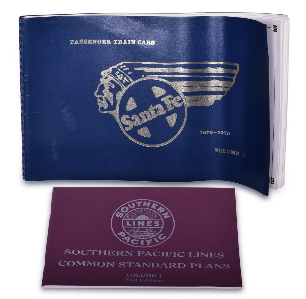 2677 - Santa Fe Passenger Train Car Equipment Plans and Southern Pacific Common Standard Plans Books thumbnail