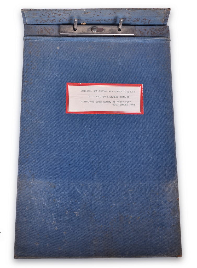 2684 - Union Pacific and Chicago, Burlington & Quincy Railroad Dining Car Cook Books thumbnail