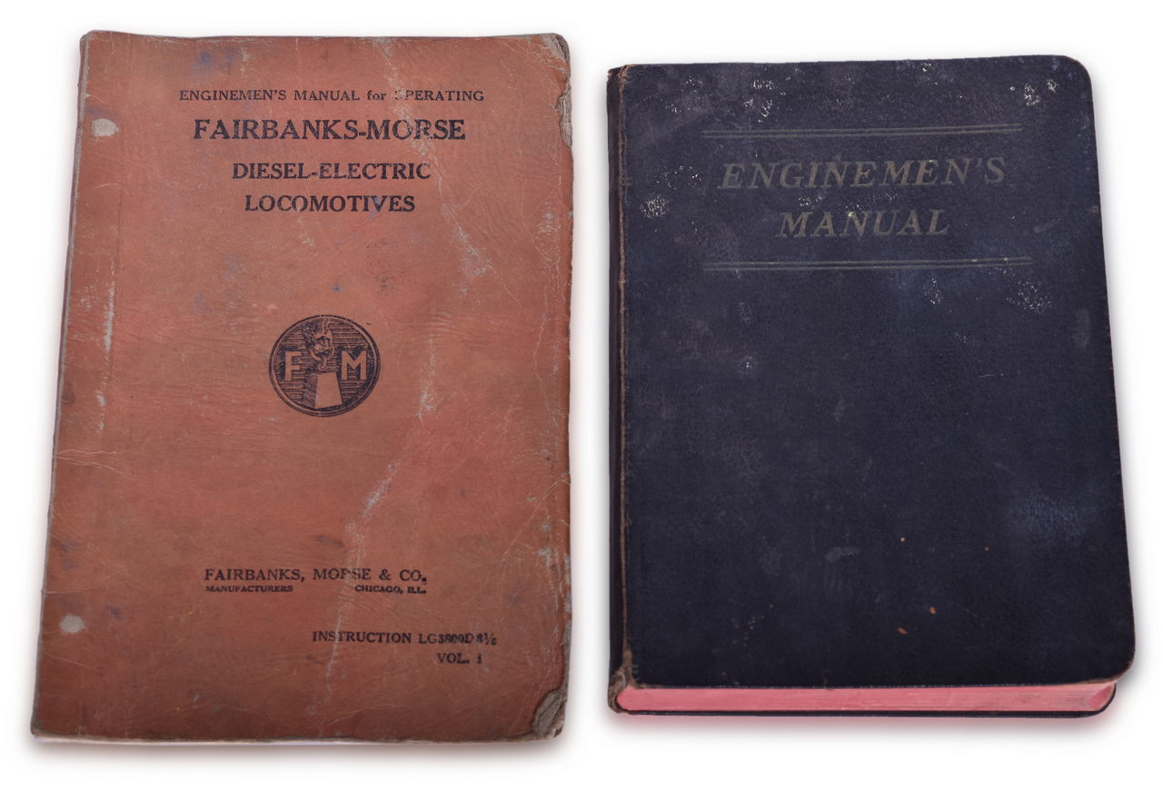 2698 - 1917 Enginemen's Manual by W.P. James and 1946 Enginemen's Manual for Operating Fairbanks-Morse Diesel Electric Road Locomotive thumbnail