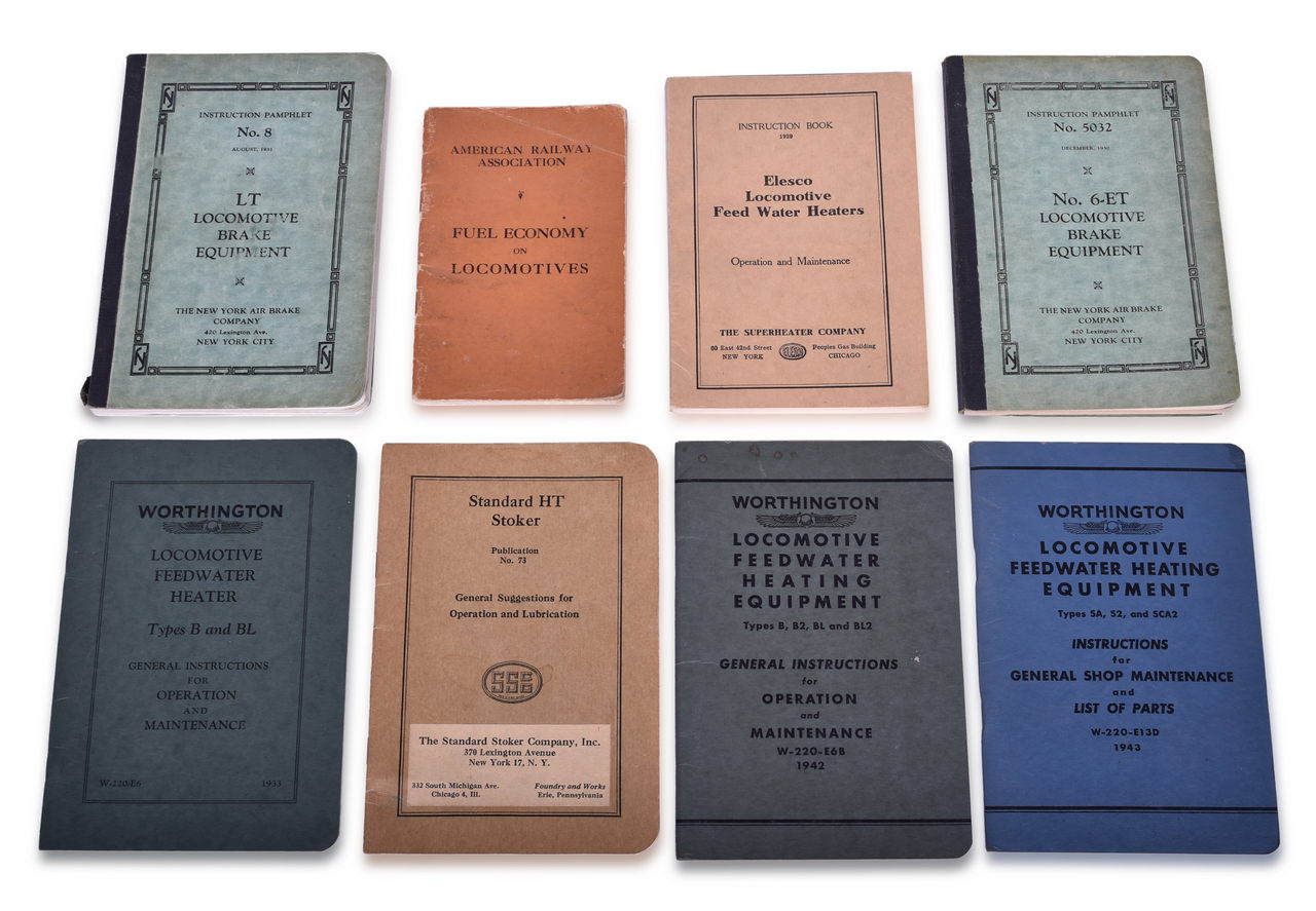 2049 - Eight Steam Locomotive Related Operation Manuals - 1921 to 1944 thumbnail