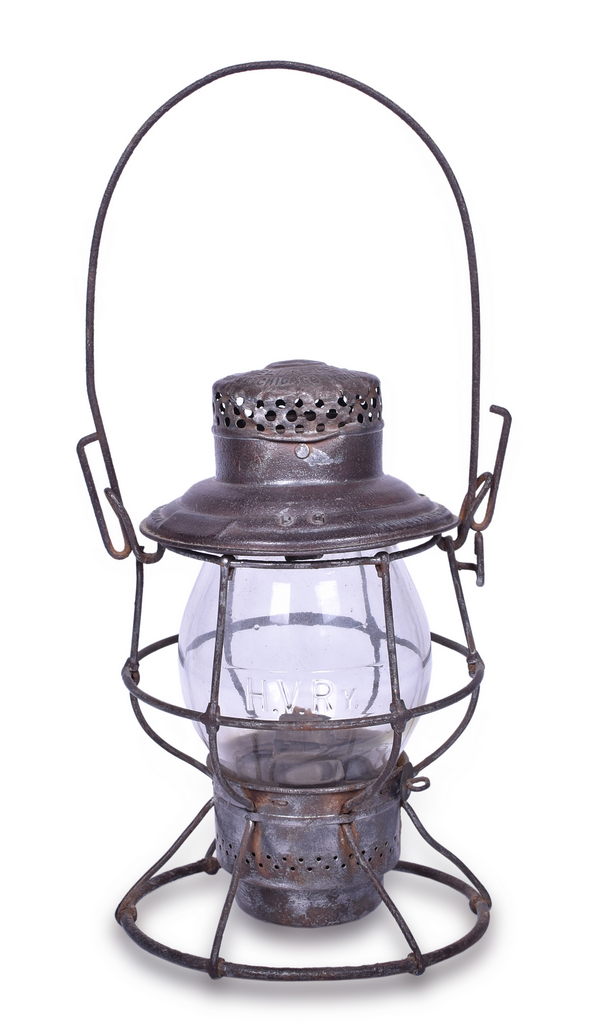 2056 - Hocking Valley Railroad Adams & Westlake Reliable Lantern w/ Clear Cast Globe thumbnail