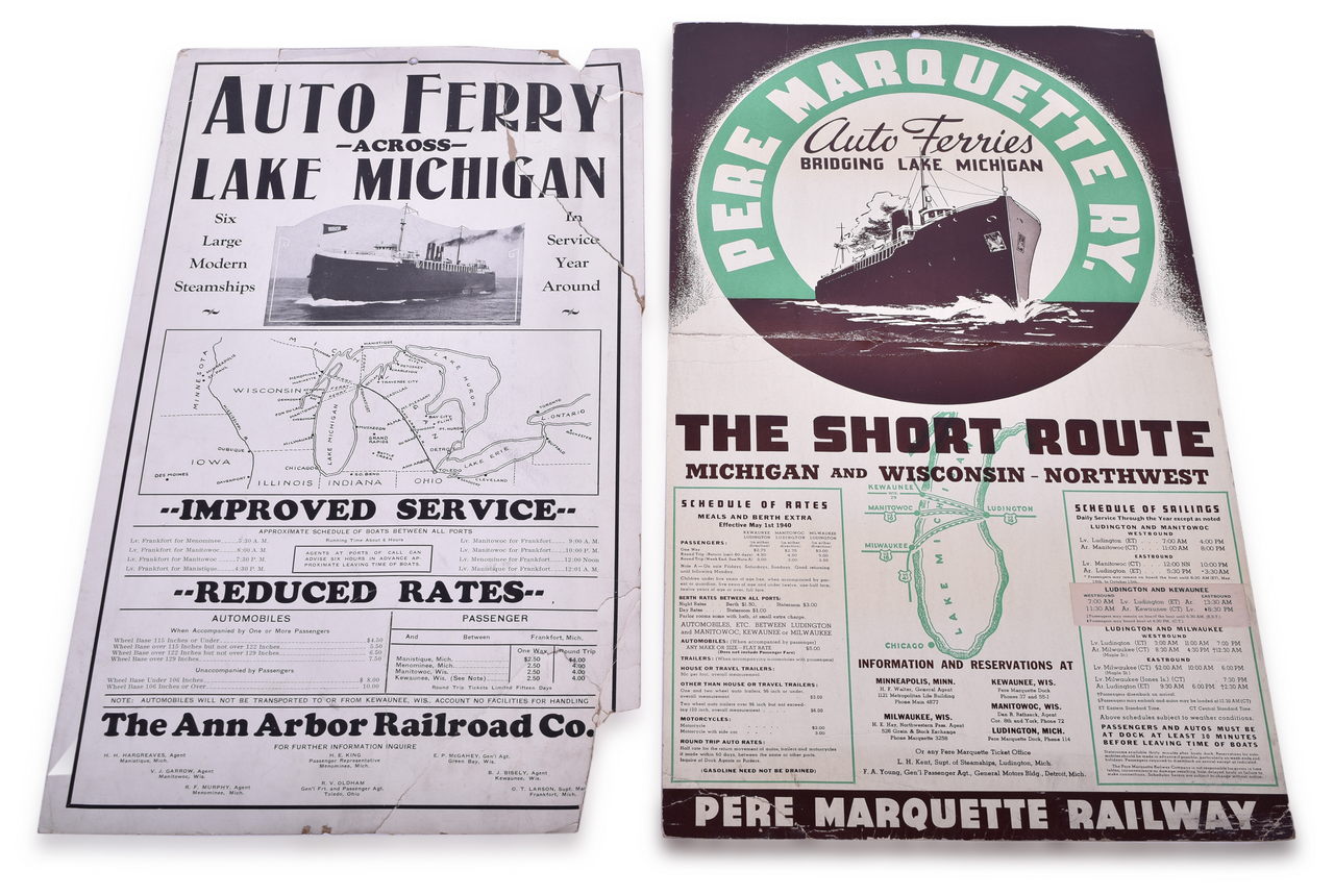 2071 - Pere Marquette Railway and Ann Arbor Railroad Ferry Posters thumbnail