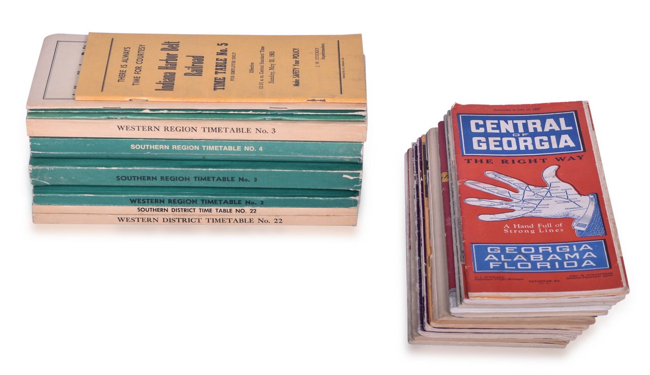 2081 - 23 Employee and Public Railroad Timetables - NC&StL, NYC, Pennsylvania, C&EI, Southern Pacific, ACL, etc. thumbnail