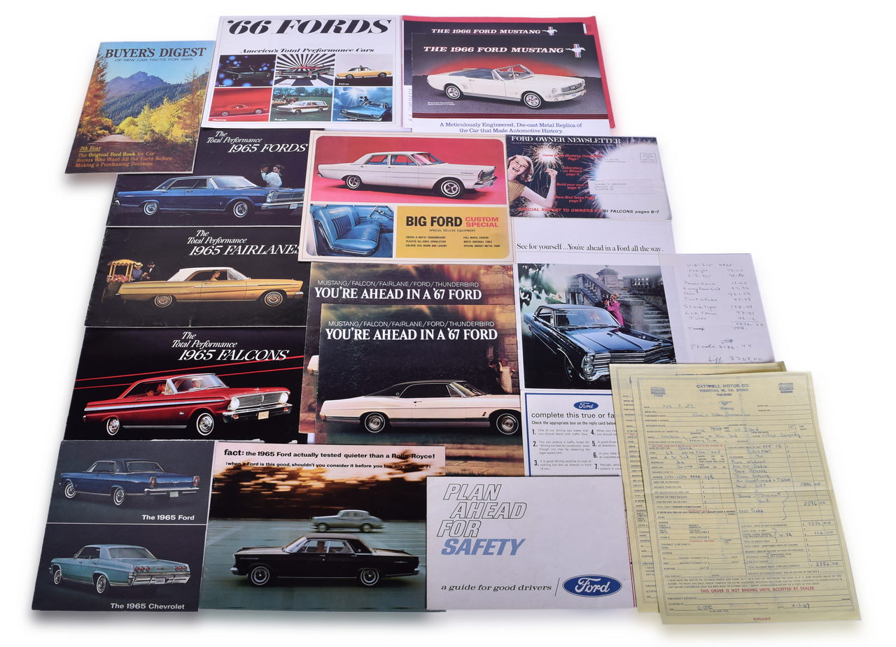 3406 - 16 Pieces of Ford 1965-1967 Full Car Literature - Thunderbird, Fairlane, etc. thumbnail