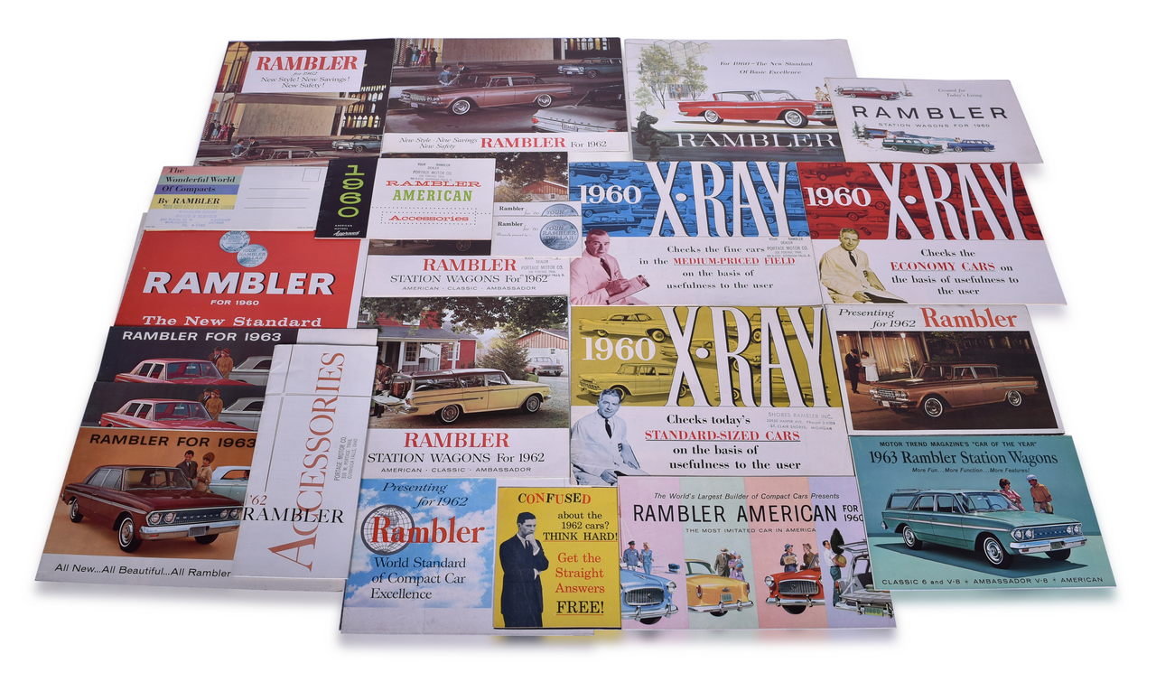3480 - 22 Pieces of AMC / Rambler Sales and Promotional Literature 1960-1962 thumbnail