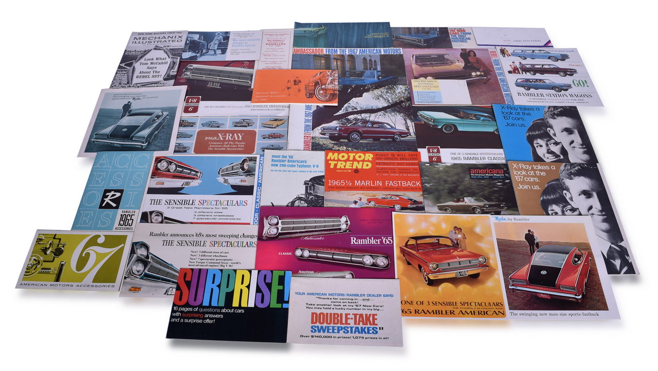 3484 - 33 Pieces of AMC / Rambler Sales and Promotional Literature 1965-1967 thumbnail