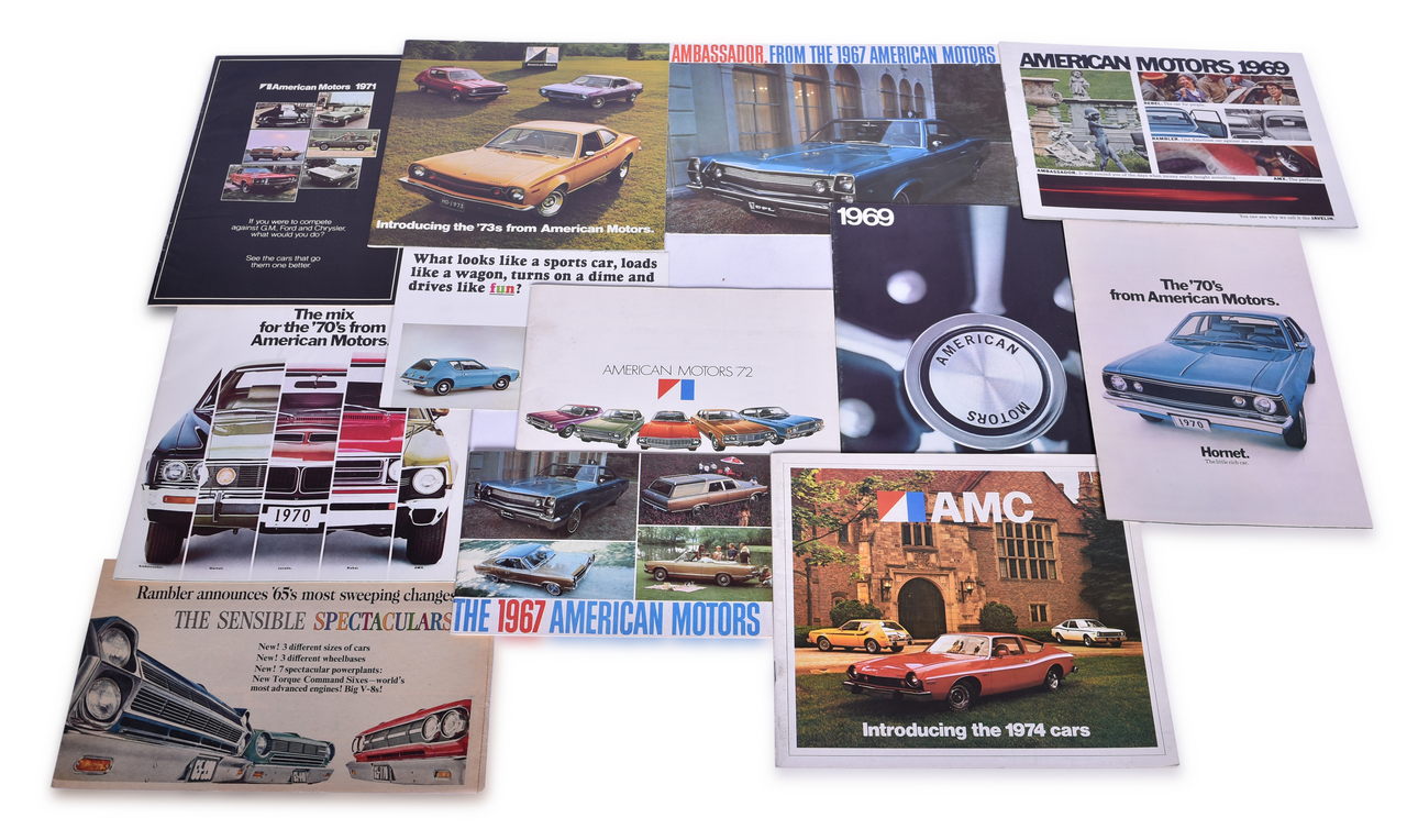 3490 - Mixed lot of 15 Pieces of AMC Promotional and Sales Literature 1965-1974 thumbnail