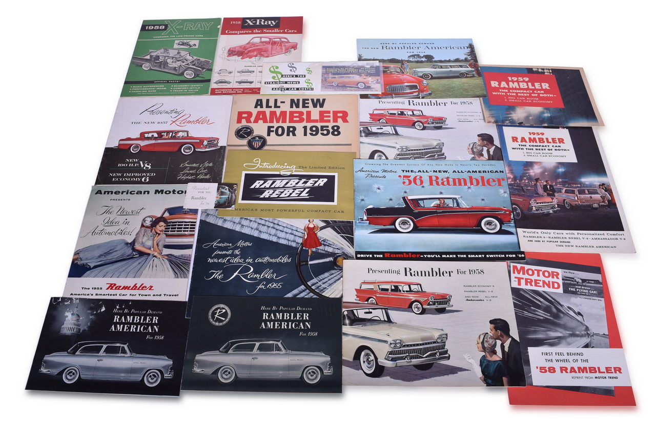 3492 - 20 Pieces of AMC Promotional and Sales Literature 1955-1959 thumbnail