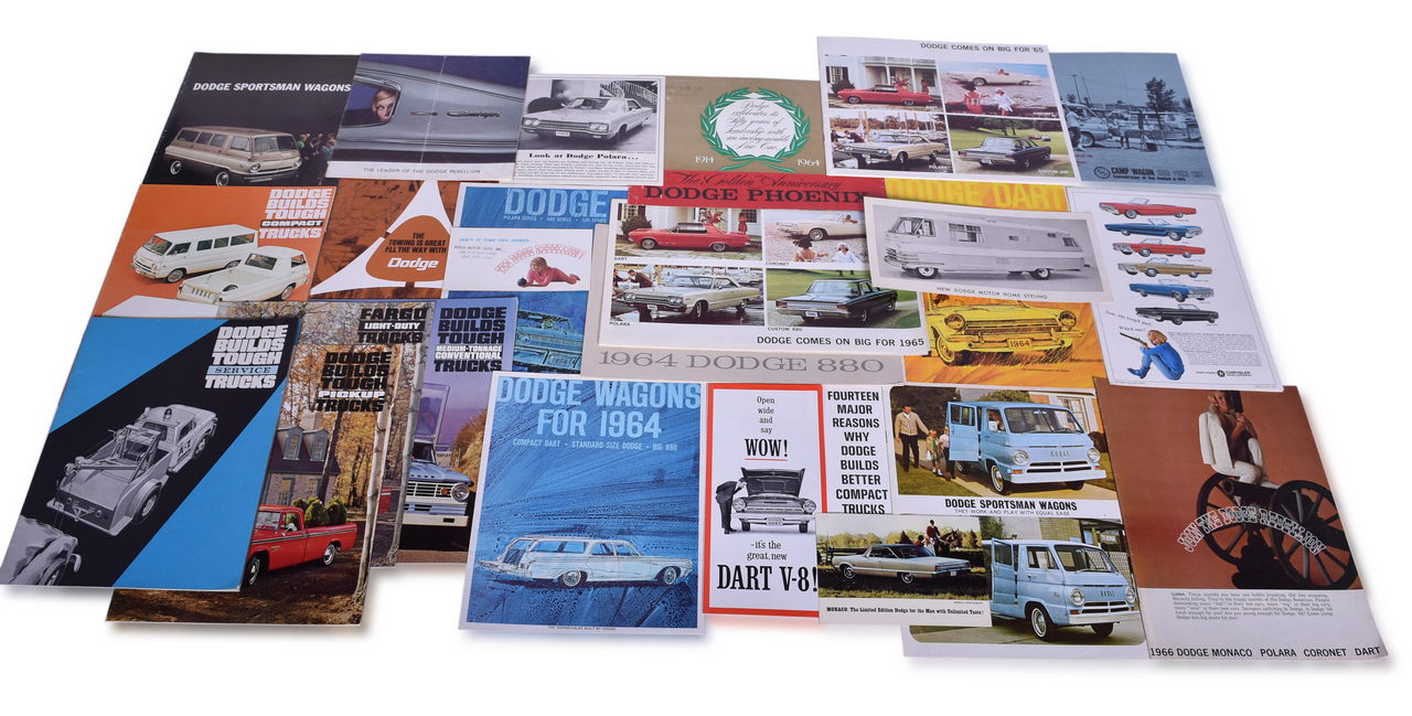 3510 - 26 Dodge Car and Truck Sales and Promotional Literature 1964-1966 - Includes Charger, Dart, Coronet, and More thumbnail